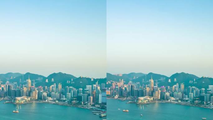 香港维多利亚港_香港CBD_九龙半岛延时