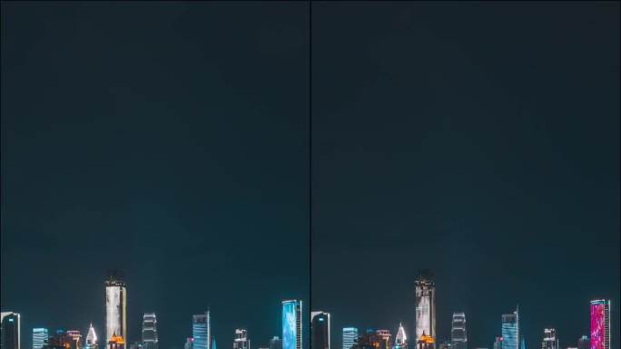 重庆朝天门来福士夜景_重庆大剧院