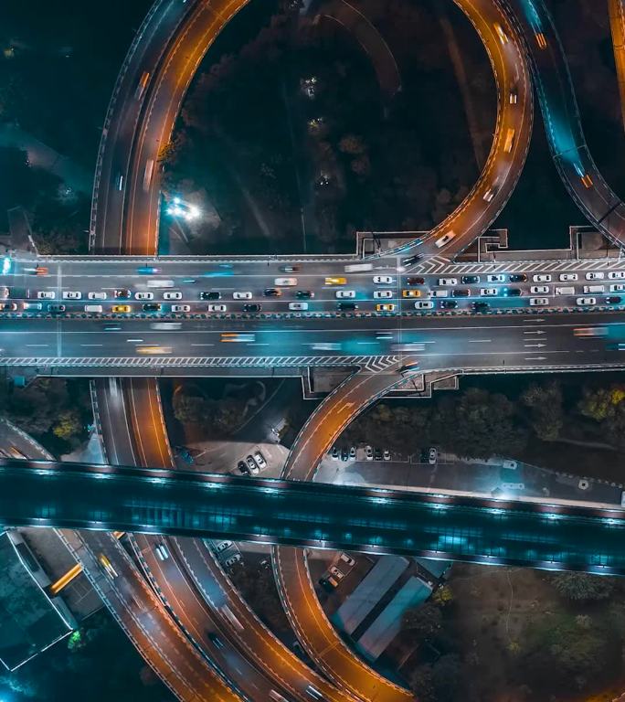 重庆_鹅公岩_夜景_定点航拍延时