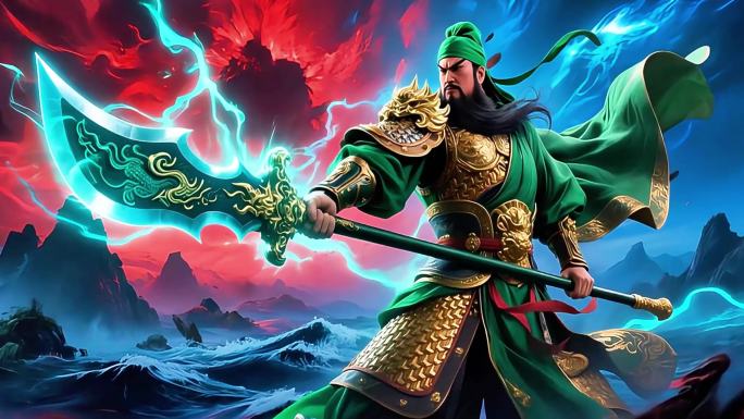 武圣关羽骑马征战