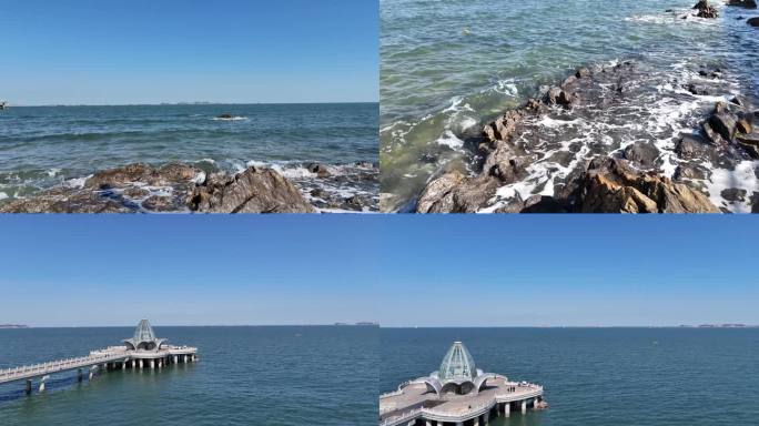 海浪礁石风光