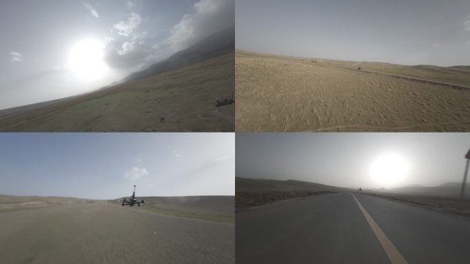 阿克苏自驾公路旅行草原风光穿越机航拍