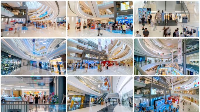 商场人流延时商场大范围延时商场延时