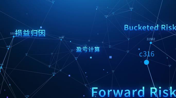 点线链接文字 网络数据 科技点线 宽屏