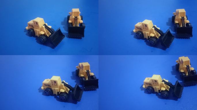 黄色玩具推土机 儿程车玩具