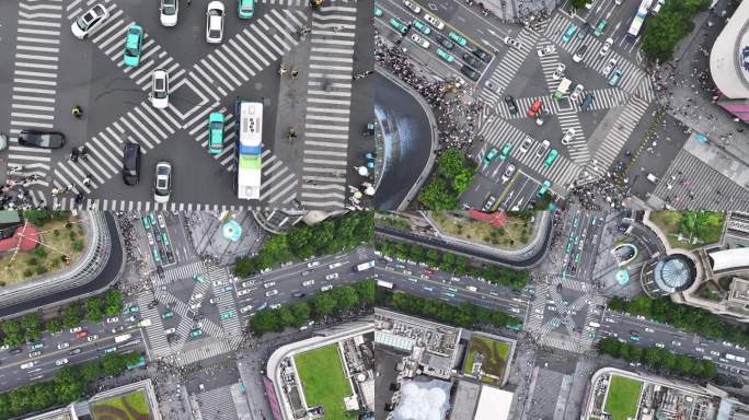 杭州湖滨银泰in77  商场 十字路口