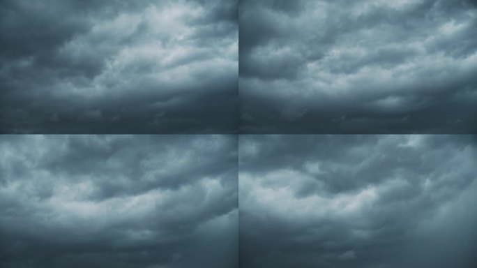 暴风云移动的延时摄影