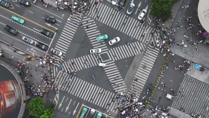 杭州湖滨银泰in77 十字路口