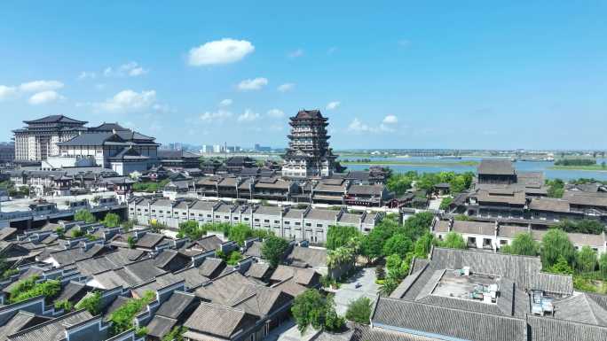 湖南长沙铜官窑航拍视频