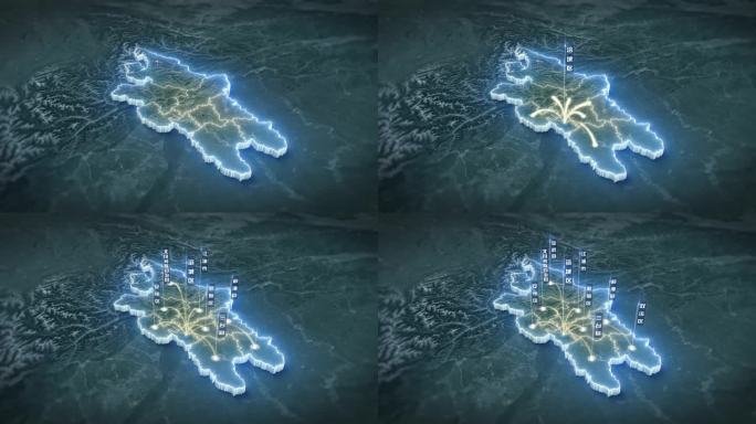 绵阳市卫星地图区位展示