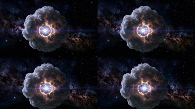 宇宙星云能量爆发