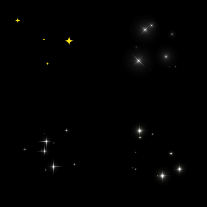 4款 星光闪闪升级光效（透明底）