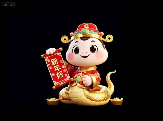 灵蛇吉祥物通道素材03