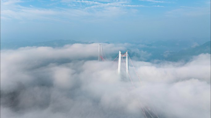 贵州清水河大桥桥梁高空航拍