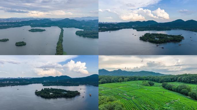 杭州西湖大场景延时素材