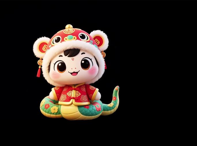灵蛇吉祥物通道素材01