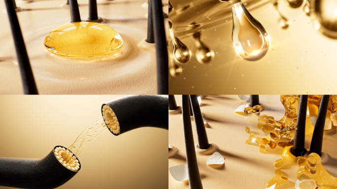 头发修护受损发丝洗发水毛鳞片精油护发毛囊