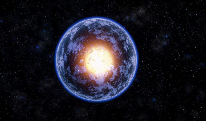 宇宙星球能量核心爆发