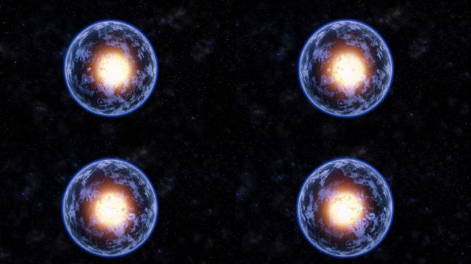 宇宙星球能量核心爆发