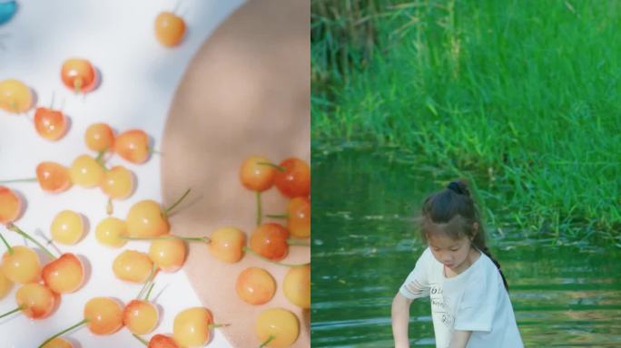大暑 大暑节气大暑竖版 夏天 夏日荷花
