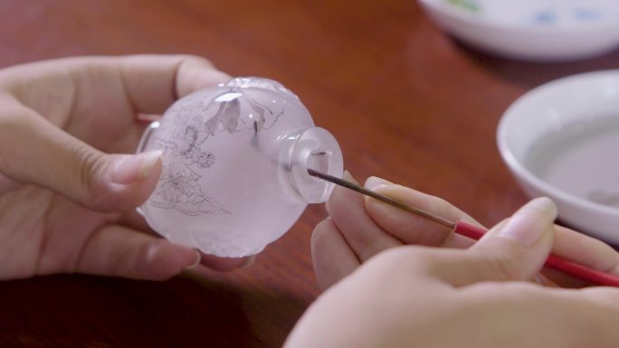 安徽合肥非遗鼻烟壶内画传承人创作工作室