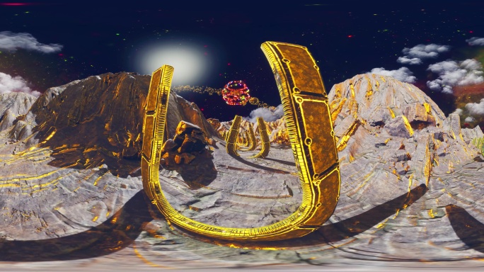 悬浮太空岛360VR全景视频 VR全景