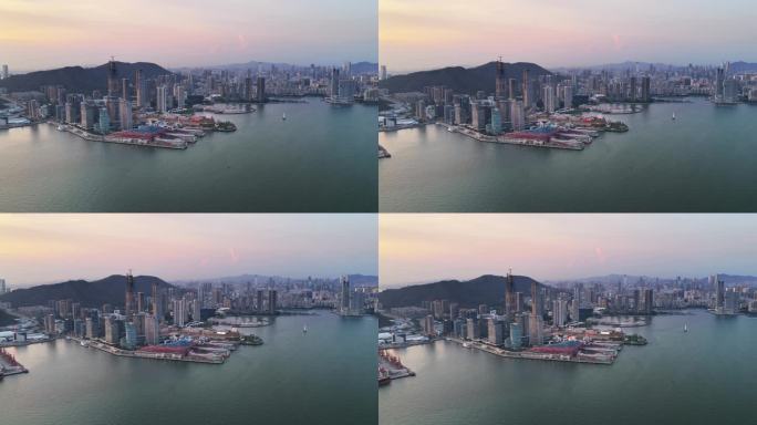 现代化城市海湾风光