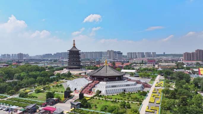 洛阳城区标志性建筑航拍