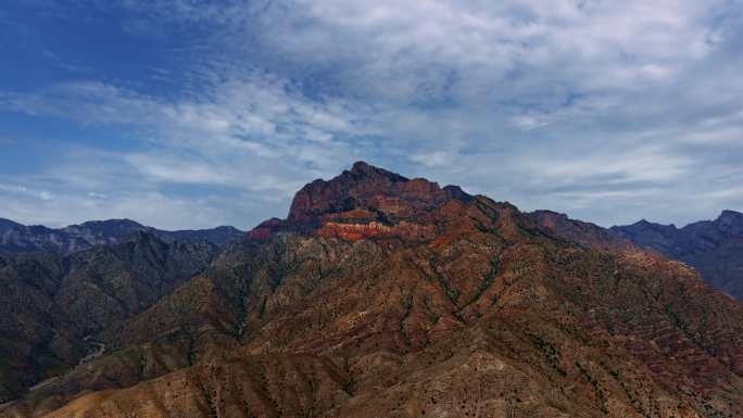 航拍宁夏贺兰山 延时