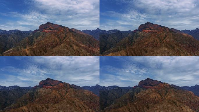 航拍宁夏贺兰山 延时