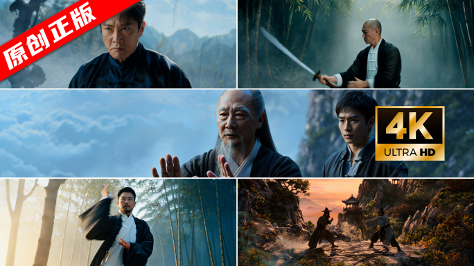 4K功夫 武侠 侠客 东方武侠意境 剑舞