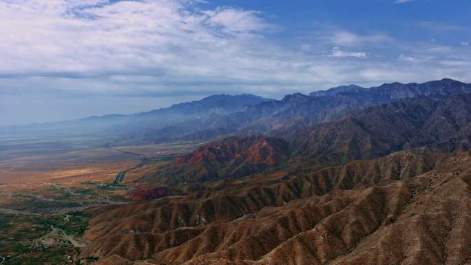 航拍宁夏贺兰山 延时