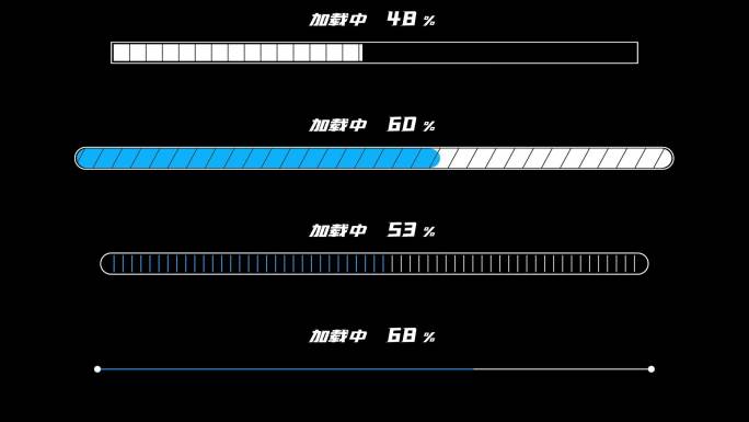 【AE模板】简约进度条