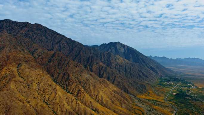 航拍宁夏贺兰山 延时