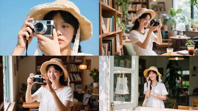 【4K29元】文艺女青年拍照生活记录