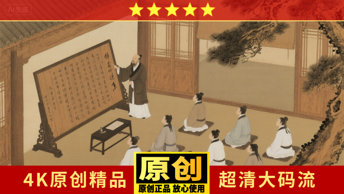 古人私塾 圣人  孔子 老子 庄子