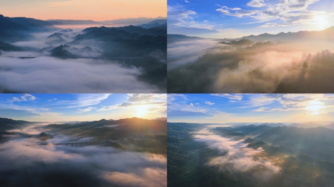 巴南天星寺日出云海