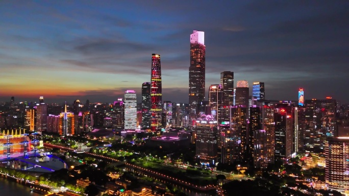 广州珠江新城夜景