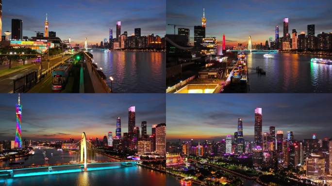 广州珠江新城夜景