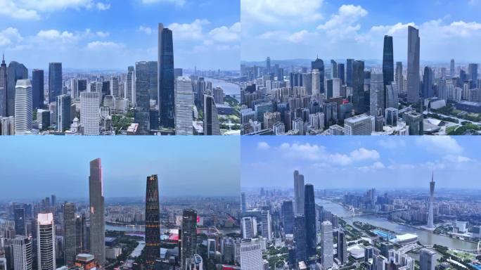 广州城市天际线航拍
