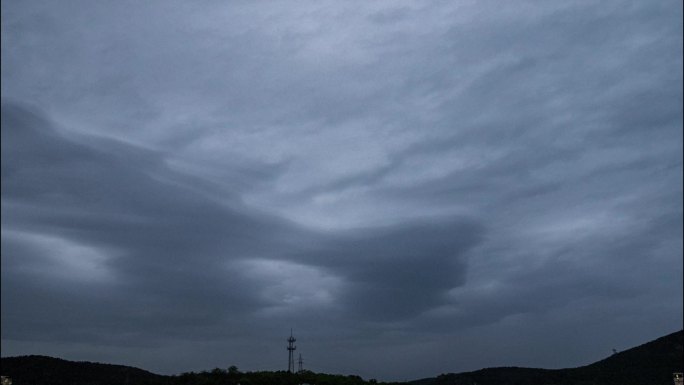 风雨来临的乌云天空