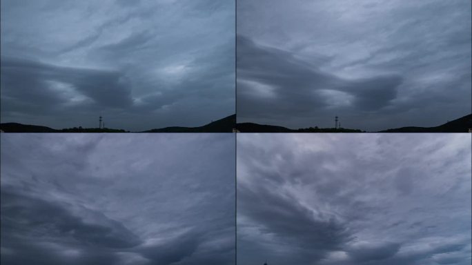 风雨来临的乌云天空