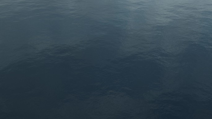 平静的深蓝色水面