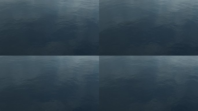 平静的深蓝色水面
