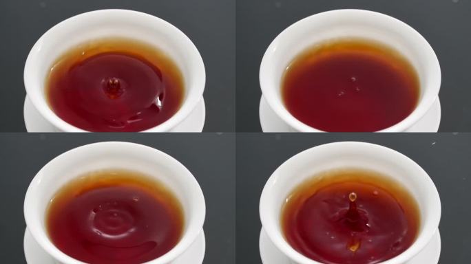 往茶杯杯中倒入茶水