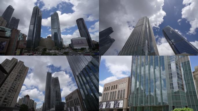 上海徐家汇商圈建筑延时