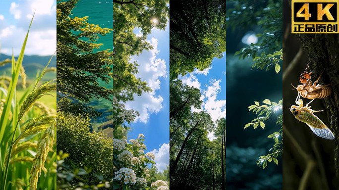 4K-大暑小暑竖屏 二十四节气