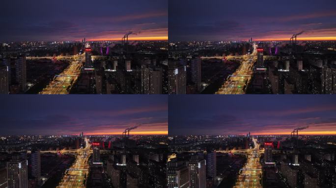 长春吉林大路东方广场晚霞