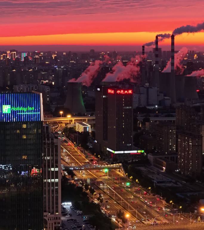 长春吉林大路东方广场晚霞