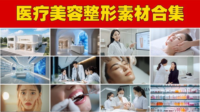 现代整形医院美容皮肤管理美容医美脸部按摩